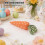 6Pcs Lightweight Fabric Easter Carrots for Kitchen and Yard Decoration 8