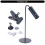 Lampe de bureau LED réglable avec rotule magnétique,-Noir 3