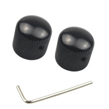 Boutons de contrôle de Volume et de tonalité pour guitare-Noir