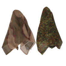 2Pièces Cache-Cou Filet Camo Multifonction Pour Chasse Sport