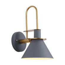 Modern Simple Iron Wall Lamp Suitable for Living Room-Gray