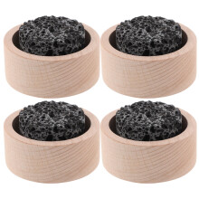 4Stk Passiver Aromatherapie Diffusor Lava Stein Mit Holz Für Büro