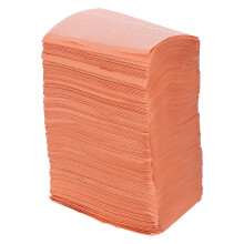 125Pièces Bavoirs Protège-Patients Non Tissés Multi-Usage Orange
