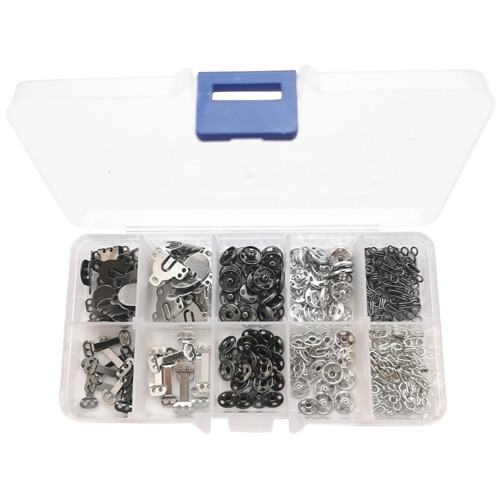 Complet De Boutons Crochets Métalliques Pour Couture Durable