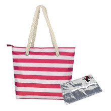 (red with 1 inner liner) Red Wine Dispenser Tote Bag, Wine Tote with Hidden Insulated Compartment