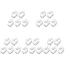 25Pcs White Plastic Tube Clamps for Shut Off and Flow Control on Hoses