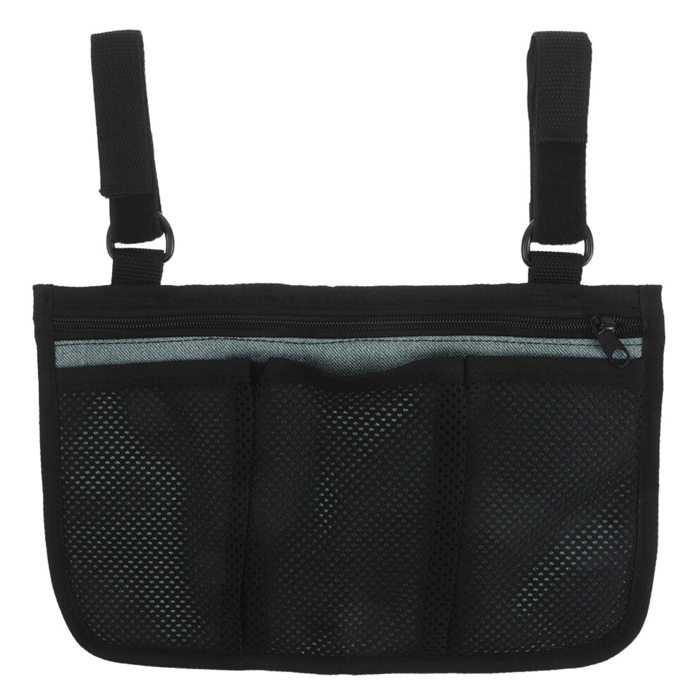 Solustre Lightweight Mesh & Oxford Cloth Wheelchair Storage Pouch Side Bag