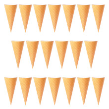 20Pcs Khaki Ice Cream Cone Flower Wrapping Paper for Florist Bouquets