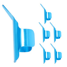 6Pcs Blue Metal Sewing Finger Pressers Thimble Rings for Hand Quilting