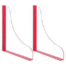 2Pcs Acrylic Tub Splash Guards Transparent Self-Adhesive Water Blocker