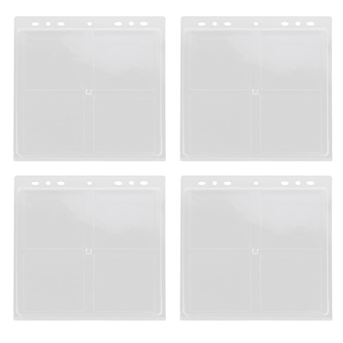 4Pcs Dustproof Transparent Coin for Collectors' Storage