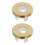 2Pcs Round Sink Overflow Cap Copper Plastic Basin Overflow Replacement 1