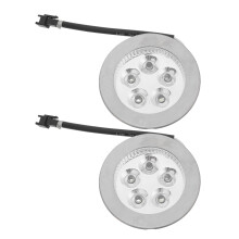 2St Zilveren LED Afzuigkap Lampen ABS + Roestvrij Staal Voor Keuken