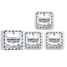 3X Solid Anti Dandruff Shampoo - Solid Shampoo Men & Women - 3-in-1 Shower Soap Men for Hair, Face, Body - Vegan
