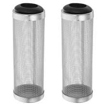 2Pièces Filet Protecteur Filtre Aquarium En Argenté Maillage Fin