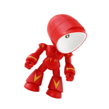 Robot Companion LED-nachtlampje Intelligente lichtsensor-Rood