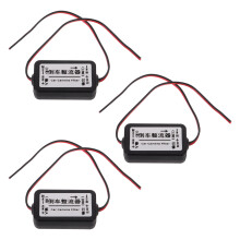 3Pcs Auto Camera Power Rectifier Relay Capacitor Filter Black for Cars