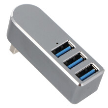 2Stk Tragbarer USB Hub 3 Ports Mit Drehfunktion Computer Zubehör