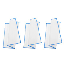 3Pcs Flute Cleaning Cloth Cotton Gauze Soft White for Wind Instruments