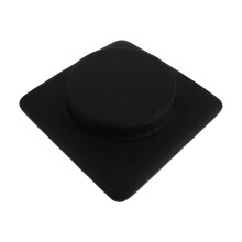 Comfortable Black Commode Chair Plug Cushion with Wipe Clean Pad