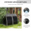 Three-Seater Convertible Swing Chair/Bed- Grey 3