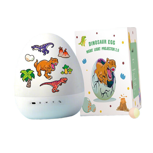 Dinosaur Eggs Projector Night Light USB Rechargeable 360-A