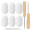 1Set Portable Book Repair Kit Wooden Awl Sewing Thread Assorted Colors 1