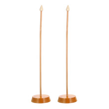2Stk Desktop Holz Flaggenhalter Mini Elegant Für Konferenz Und Büro