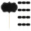 32Pcs Blank Black Chalkboard Cocktail Picks with Writable Food Tags 1