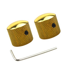 Boutons de commande de potentiomètre de guitare-Doré