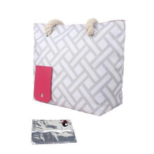 (grey with 1 inner liner) Red Wine Dispenser Tote Bag, Wine Tote with Hidden Insulated Compartment
