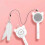 (With telescopic rod, white) Interactive Cat Toys,3 Function Cat Toy(comb,laser,Retractable Cat-Teasing Wand) 1
