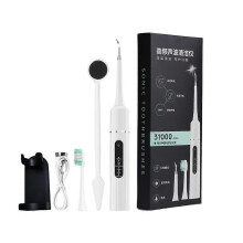 (A, white) Portable Electric Waterproof Teeth Cleaner