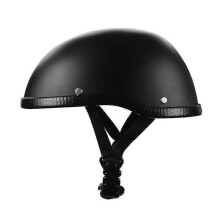 (dumb black) Retro Motorcycle Helmet Men's Woman's Half Cover Helmet Electric Bike Riding Helmet Summer Breathable