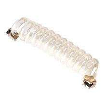 Gomas para el cabello con diseño de cable telefónico – Poliéster suave, no daña el cabello.