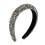 Fascia per capelli da donna con strass, multicolore, 3 cm 1