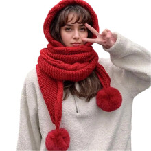 Vinterstrikhue og -tørklædekombination – Polyester varm Ushanka