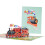 Cartão de aniversário 3D pop-up com envelope. 1