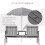 2-Seater Garden Bench Antique Loveseat for Yard 2