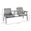 2-Seater Garden Bench Antique Loveseat for Yard 3