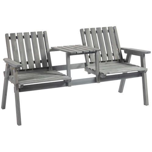 2-Seater Garden Bench Antique Loveseat for Yard