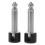 2St Solderfree 1/4 Inch Patch Kabelplug Met Lage , 1
