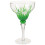 Verre À Vin Vert Tige Réutilisable Design Floral Chic 1