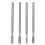 4Pcs Foot Drill Bits Silver Tungsten Steel for Pedicure 1