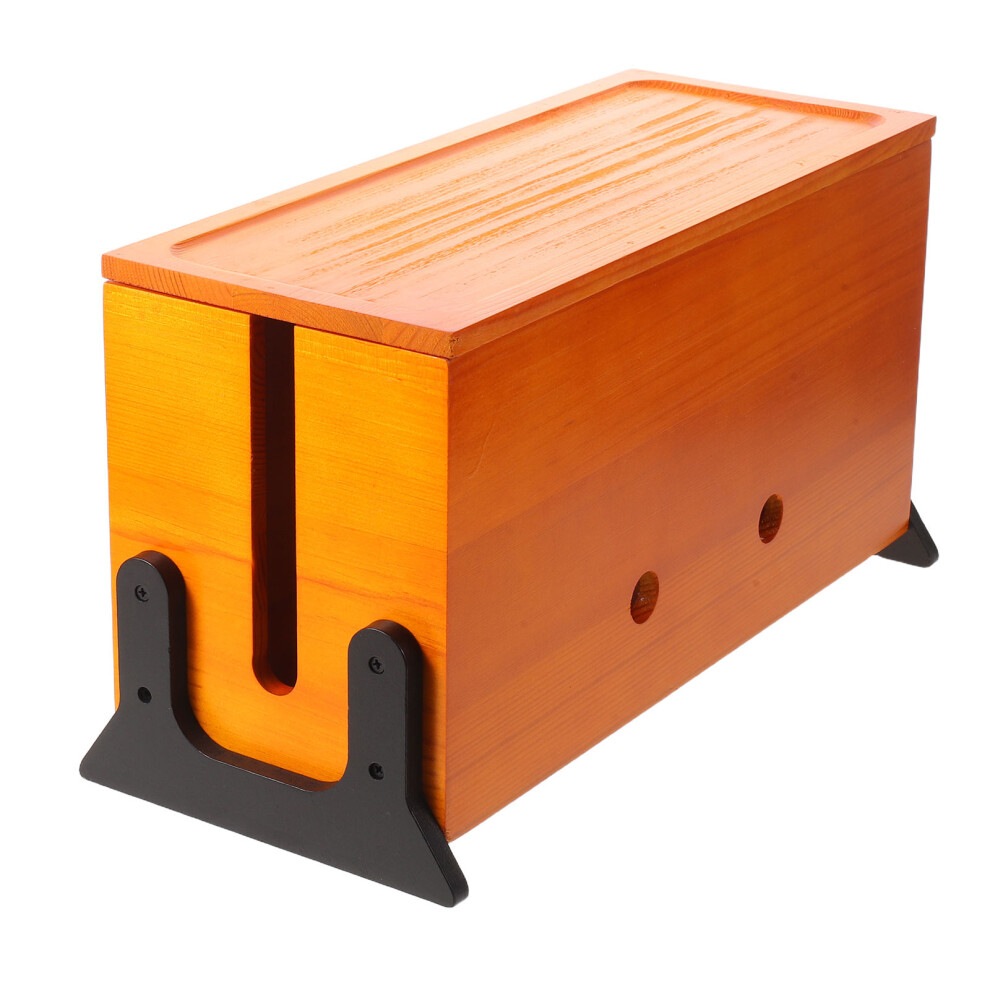 Multi Wooden Cable Organizer Box For Desk Power Cord Management 3753609226155