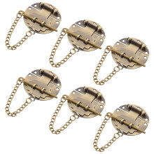6Pcs Small Golden Vintage Jewelry Box Hasps Decorative Metal Clasp