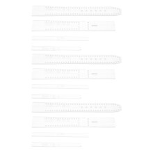 3Pcs Reusable Acrylic Watch Strap Templates for DIY Crafting