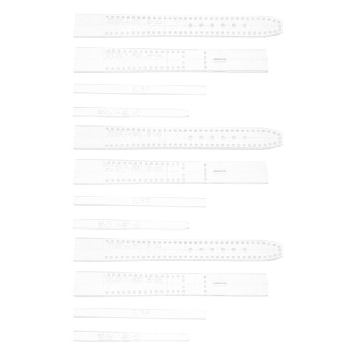 3Pcs Reusable Acrylic Watch Strap Templates for DIY Crafting
