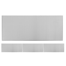 2Pcs Brushed Stainless Steel Door Name Plates Silver Self-Adhesive
