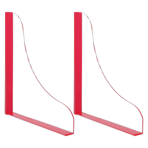 2Pcs Waterproof Clear Acrylic Shower Corner Splash Guards Easy Install